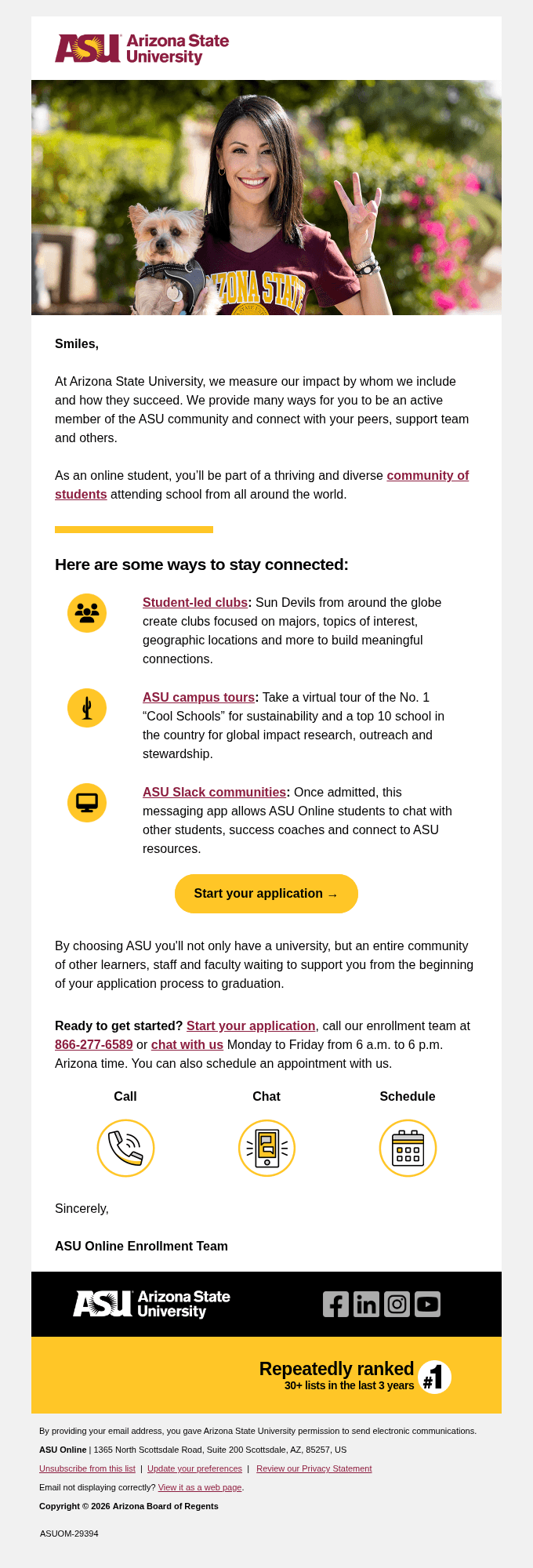 Your ASU Online Support Community