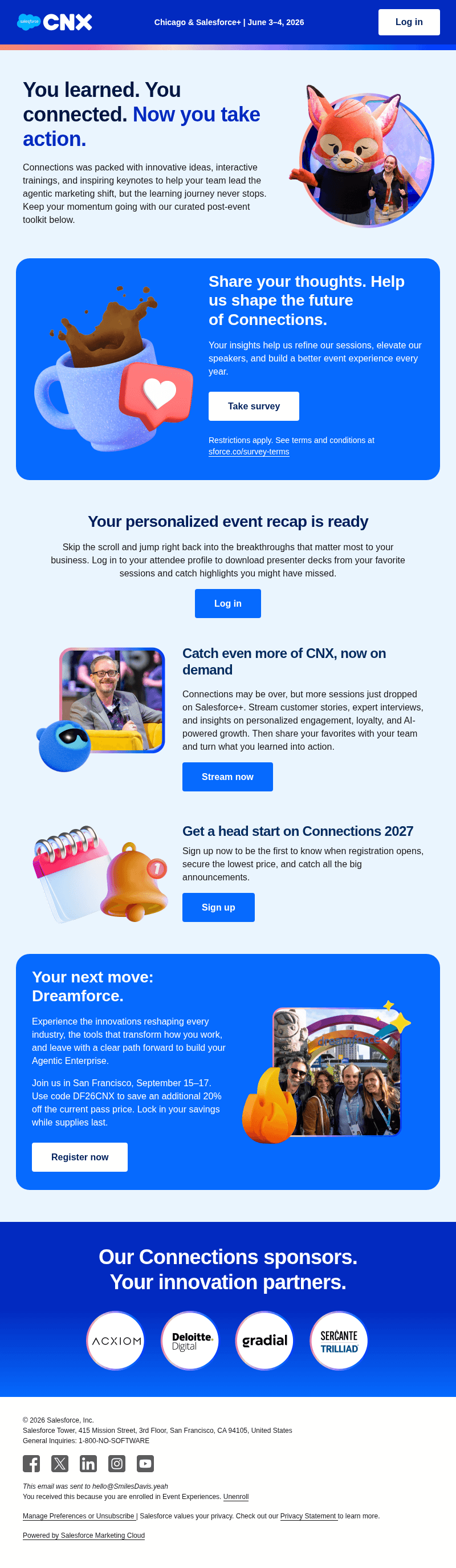 Your CNX recap is ready. Keep the momentum going.