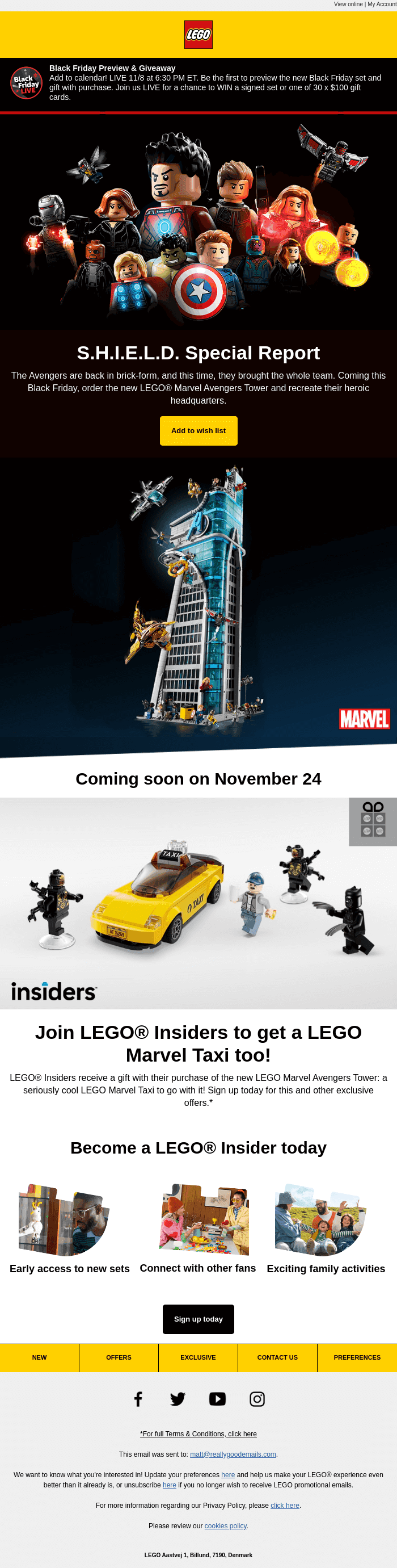 Your first look at LEGO® Black Friday!