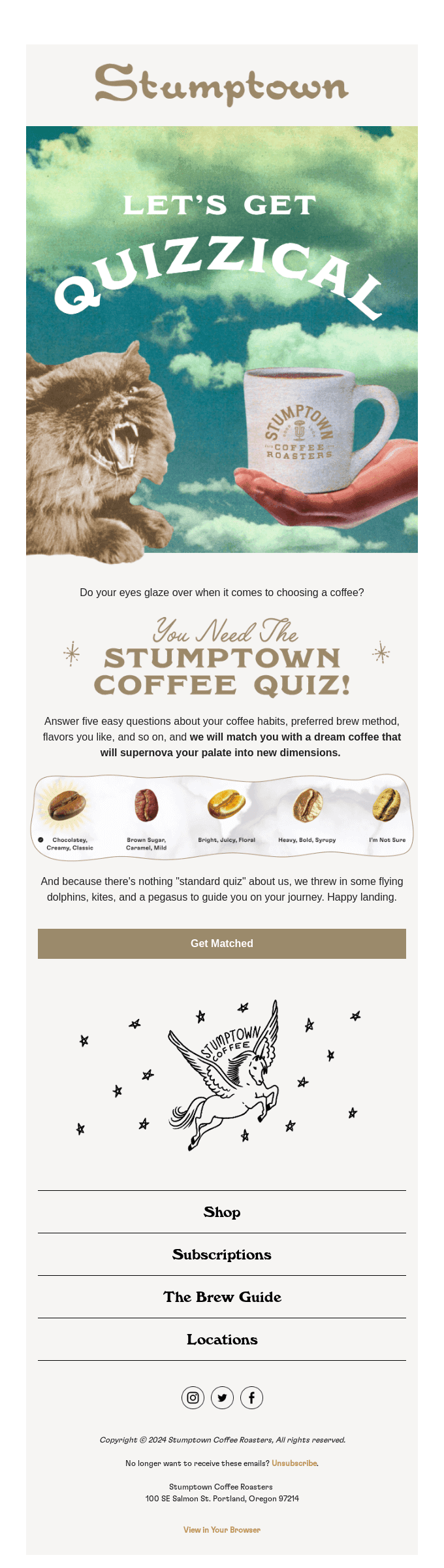 Your ideal coffee match is waiting