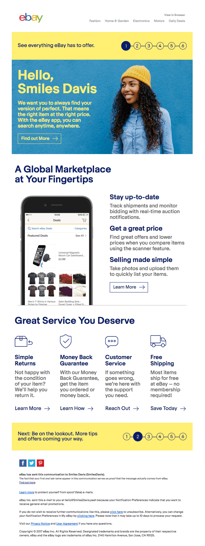 Your journey starts with the eBay app