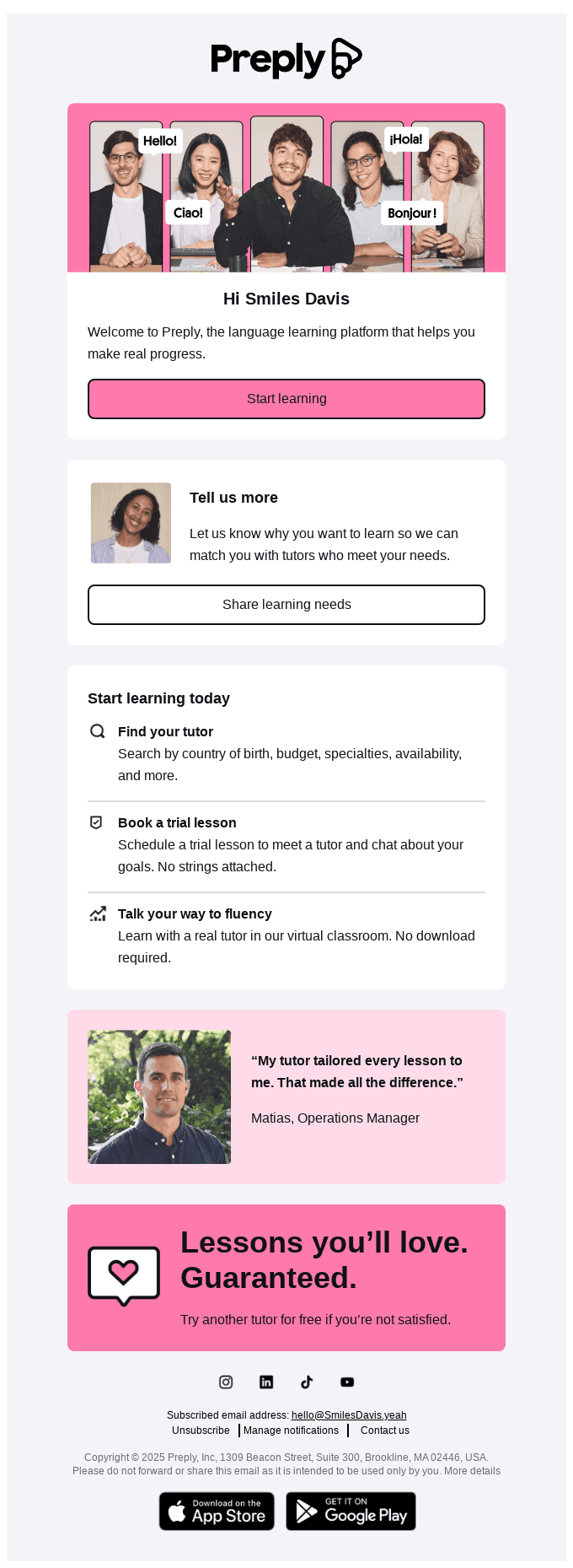 Your journey to fluency starts here 🌍