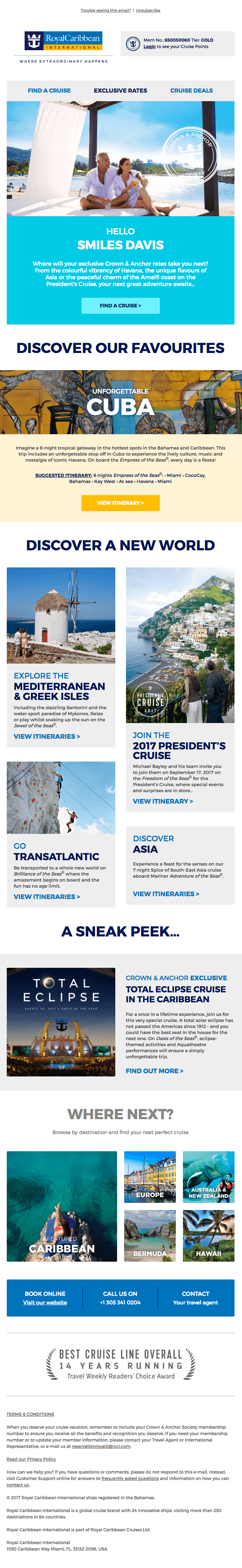 Your new and exclusive Crown & Anchor Society newsletter
