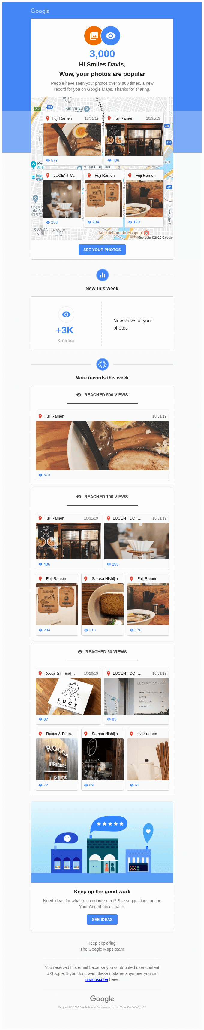 Your photos reached a new record on Google!