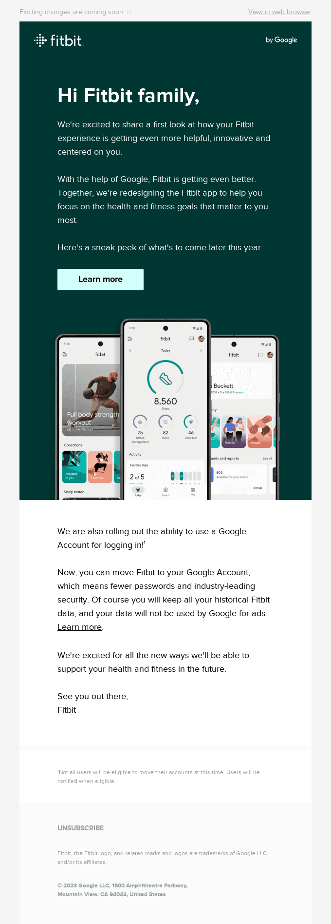 Your sneak peek at the new Fitbit app