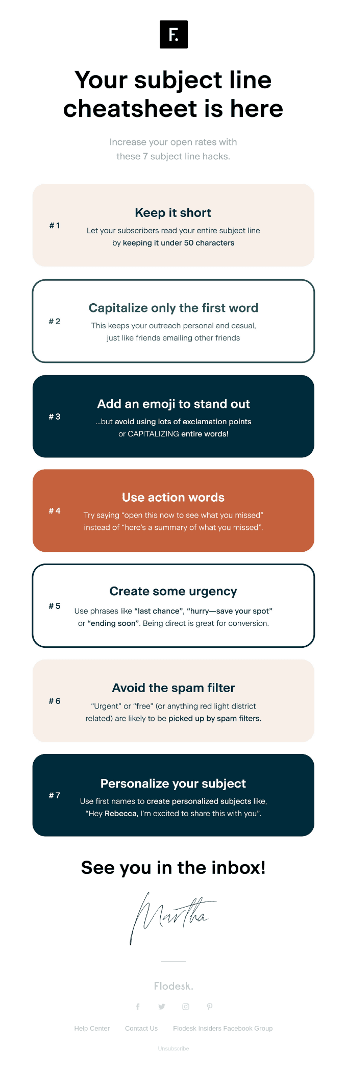 🗒 Your subject line cheatsheet is here