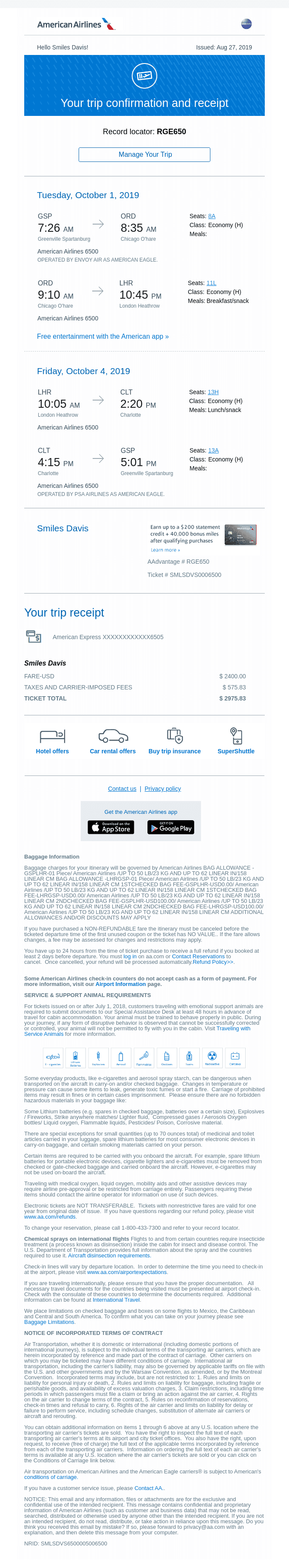 Your trip confirmation-RGE6500 01OCT