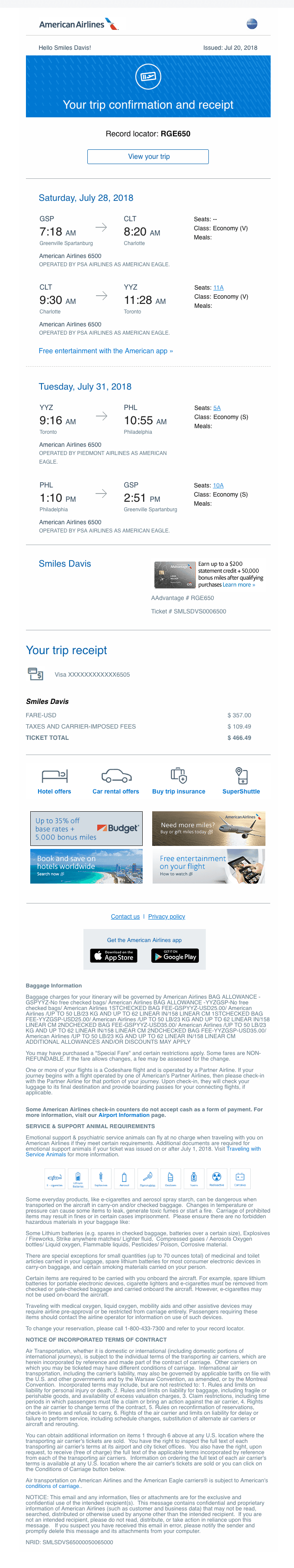 Your trip confirmation-RGE6500 28JUL