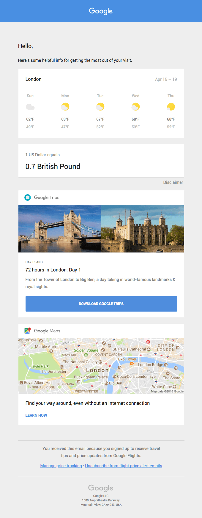 Your trip to London is almost here
