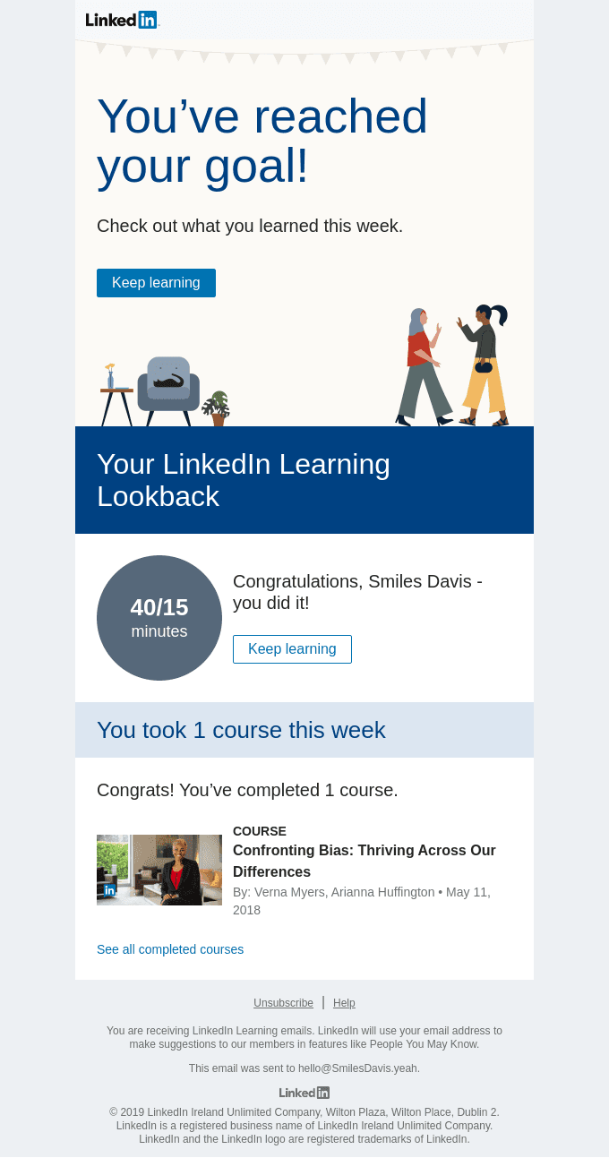 Your week with LinkedIn Learning