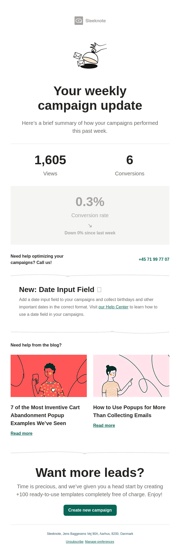Your Weekly Campaign Performance
