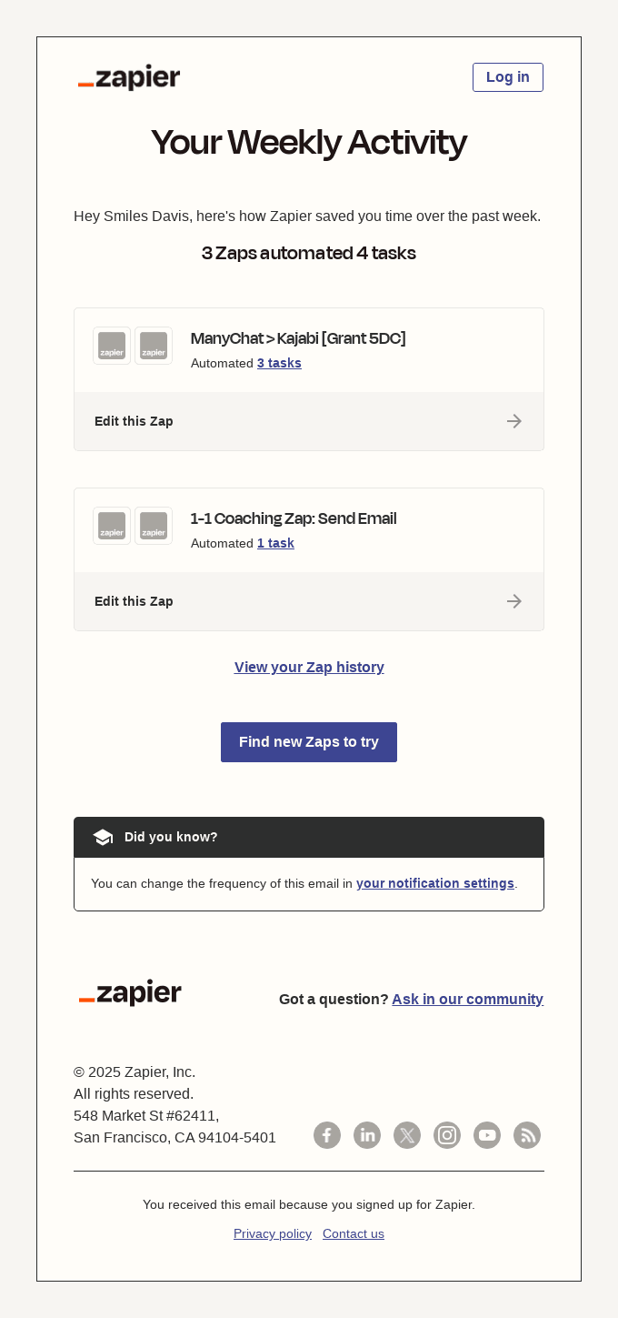 Your Weekly Task Summary for Aug 24, 2025