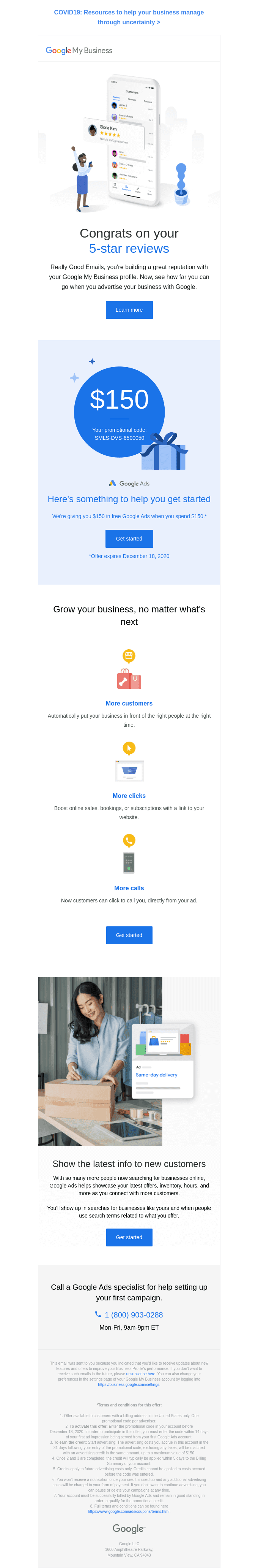 You're getting rave reviews on Google, Sunshine Media Marketing