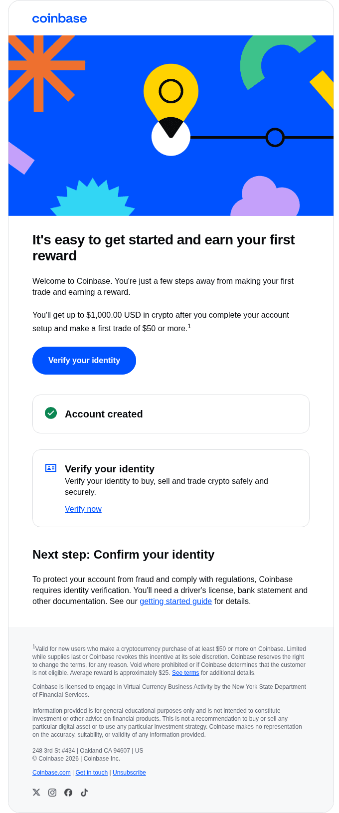 You're in! And a reward is waiting for you