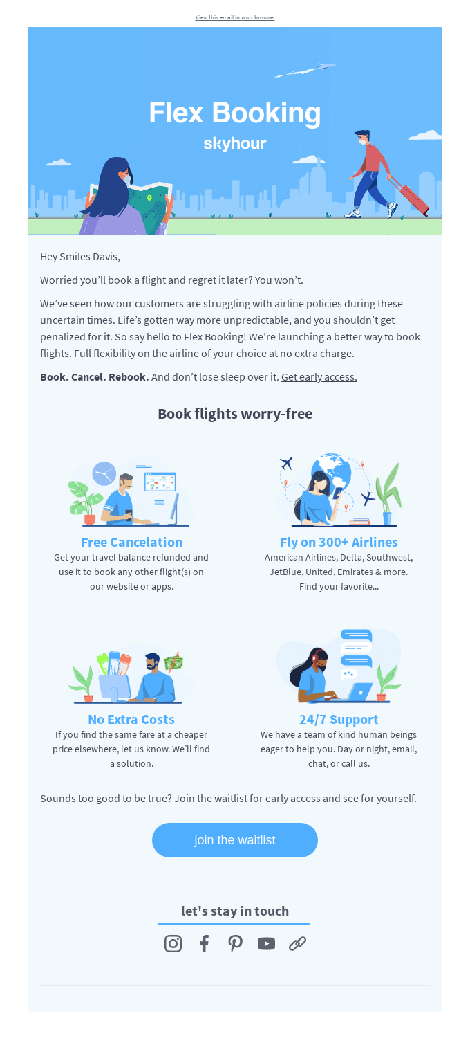 You’re invited to join Flex Booking ✈