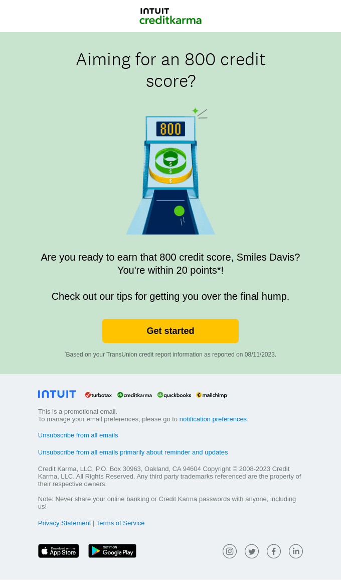 You're so close to 800, Smiles Davis!