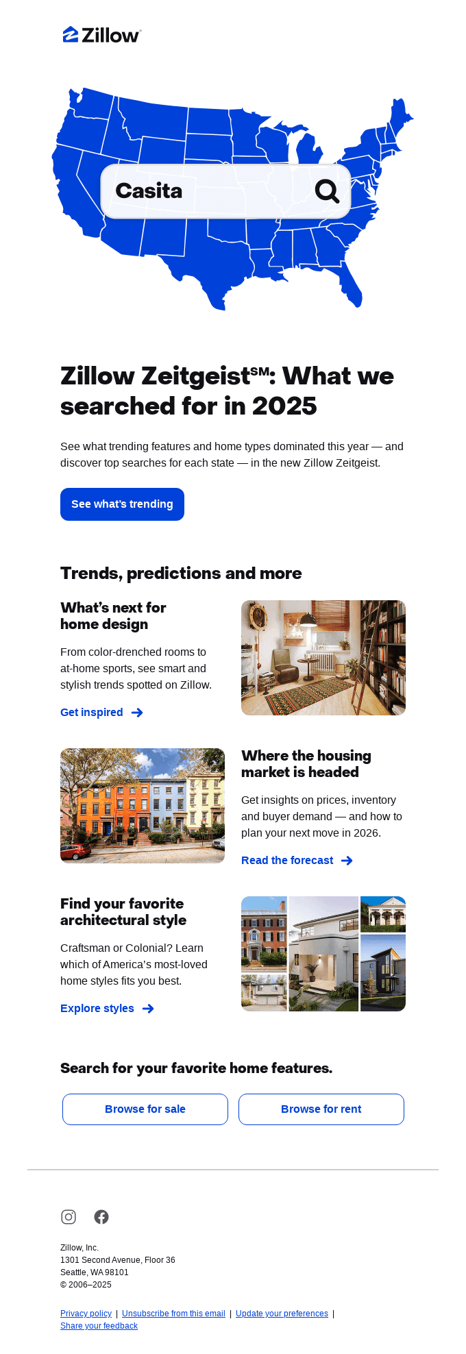 Zillow Zeitgeist: See 2025’s top search trends