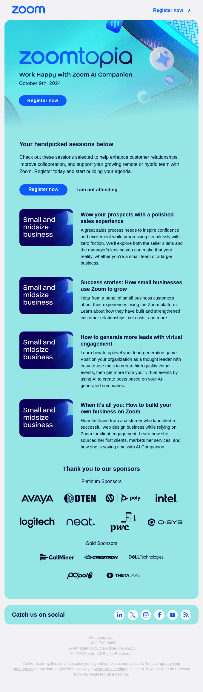 Zoomtopia sessions for you: growing your business